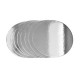 Cake Board rond 20 cm glans zilver 2,5mm 8st